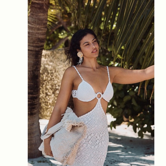 Anthropologie X Capittana Martina crochet cover up - Picture 4 of 11